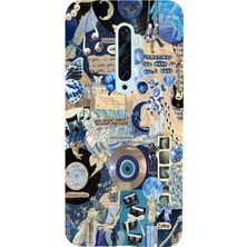 Manitoba Oppo Reno 2z Uyumlu Baskılı Yumuşak Silikon Şeffaf Telefon Kılıfı