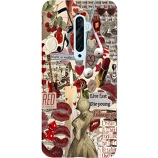 Manitoba Oppo Reno 2z Uyumlu Baskılı Yumuşak Silikon Şeffaf Telefon Kılıfı