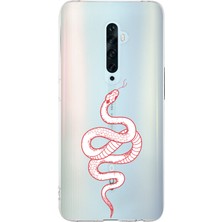 Manitoba Oppo Reno 2z Uyumlu Baskılı Yumuşak Silikon Şeffaf Telefon Kılıfı