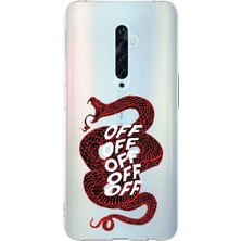 Manitoba Oppo Reno 2z Uyumlu Baskılı Yumuşak Silikon Şeffaf Telefon Kılıfı