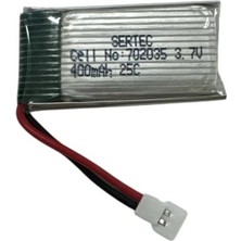 Sertec / 702035 / 3.7V - 400MAH - 25C Beyaz Soket Kozmix