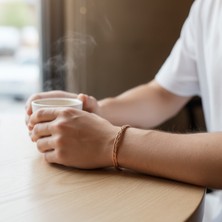 Sevil Gülgün Fine Crafts Sevil Gülgün Atelier  El Yapımı Örme Saf Bakır Erkek Bileklik