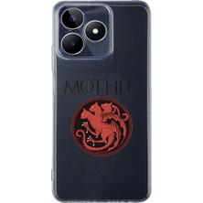 Manitoba Realme C53 Uyumlu Baskılı Yumuşak Silikon Şeffaf Telefon Kılıfı