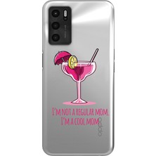 Manitoba Oppo A16 / A55 Uyumlu Baskılı Yumuşak Silikon Şeffaf Telefon Kılıfı
