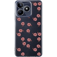Manitoba Realme C53 Uyumlu Baskılı Yumuşak Silikon Şeffaf Telefon Kılıfı