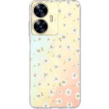 Manitoba Realme C55 Uyumlu Baskılı Yumuşak Silikon Şeffaf Telefon Kılıfı