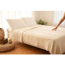 KLD Store 4 Kat Müslin Tek Kişilik Pike, Tv Battaniyesi, Koltuk Şalı ve Yatak Örtüsü Pamuklu