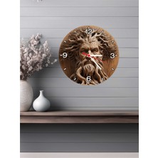 Altınuç Art Design 3D Görünümlü Ahşap Duvar Saati V9 24X24 cm