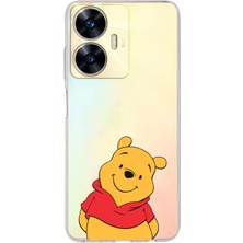 Manitoba Realme C55 Uyumlu Baskılı Yumuşak Silikon Şeffaf Telefon Kılıfı