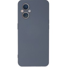 Reno 7 Lite Kılıf Nano Içi Kadife Silikon - Gri