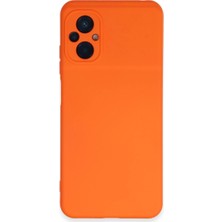 Poco M5 Kılıf Nano Içi Kadife Silikon - Turuncu