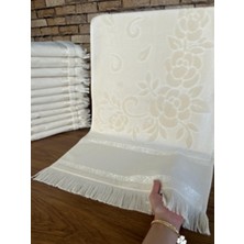 Mysoft Krem 3 Adet - 50*90 cm Etamin ve Kanaviçe Işlemelik Havlu