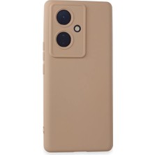 V29 Lite Kılıf Nano Içi Kadife Silikon - Pudra