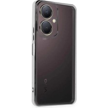 Y27 Kılıf Lensli Silikon - Gümüş