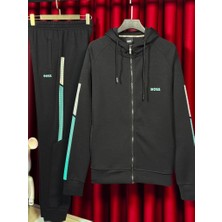 Hugo Boss Minimal Logolu Siyah Eşofman Takımı