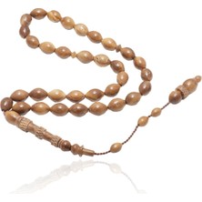 By Barun Silver Erkek Arpa Kesim Oymalı Kuka Tesbih