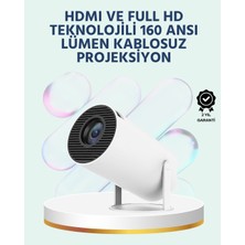 160 Ansı Lümen Parlaklığa Sahip Geniş Ekran Projeksiyon TOYIGOO-6478