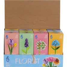 Osense 9093 Kutuda 12Lİ Çiçek Lego((Adet Fiyatıdır)