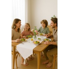 Lüks Runner Masa Örtüsü Rustik Şık Püsküllü Dekoratif Masa Örtüsü 35X150 cm