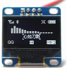 Gözeler 0.96" 128X64 4 Pin OLED Grafik LCD Ekran - SSD1306 - I2C Beyaz