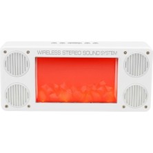 Ttt Nevamel Alev Şömine Efektli Bluetooth Hoparlör Beyaz