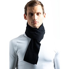 Oil Company Unisex Kışlık Termal Mikrofiber Dayanıklı Kumaş Günlük Kullanım Için Uygun Siyah Polar Atkı