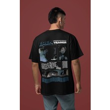 Sevbano Attack On Titan Eren Yeager Sırt Baskılı Unisex Oversize Anime Tişört