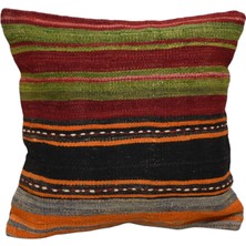 Zehra Abla Halı Yeni El Dokuma Dekoratif Kilim Kırlent Yastık Kılıfı 6750