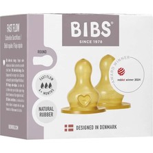 Bibs Baby Bottle Kauçuk Biberon Ucu Hızlı Akış 4 Ay ve Üzeri 2'li Paket