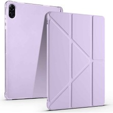 Fuchsia Honor Pad X8A 11 Inç ile Uyumlu Kalem Bölmeli Uyku Modlu Standlı Trifolding Tablet Kılıfı