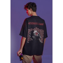 Sevbano Kendrick Lamar Rapper Sırt Baskılı Unisex Oversize Şarkıcı Tişört