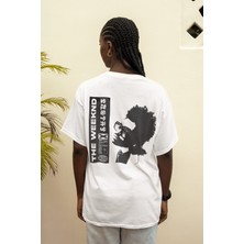 Sevbano The Weeknd Rapper Sırt Baskılı Unisex Oversize Şarkıcı Tişört