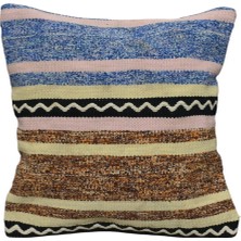 Zehra Abla Halı Yeni El Dokuma Dekoratif Kilim Kırlent Yastık Kılıfı 6756