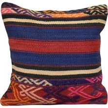Zehra Abla Halı Yeni El Dokuma Dekoratif Kilim Kırlent Yastık Kılıfı 6734