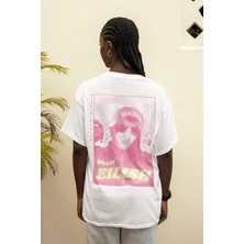 Sevbano Billie Eilish Sırt Baskılı Unisex Oversize Şarkıcı Tişört