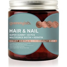 Gummy Lab Hair & Nail Elma Aromalı 60 Gummies