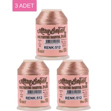 Zenvia 3 Adet Altınbaşak Oya ve Dantel Ipi 20 gr - Royaleks - No: 512 (ZNV-556) ZNV_21470
