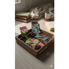 2'li Kamuflaj Desenli Dikişsiz Kadın Havlu Çorap