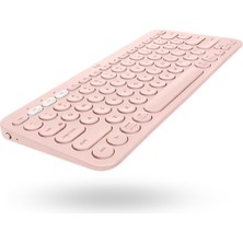 ForWhat Büro Ev Ofis Bilgisayarı Için Pembe Bluetooth Klavye