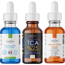 Doğal Eczane Tca Peeling%25 Serum Üçlü Set