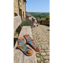 2'li Kamuflaj Desenli Dikişsiz Kadın Havlu Çorap