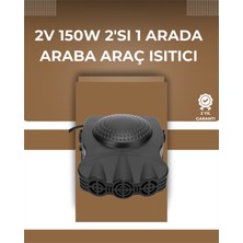 12V Araç Fanı & Isıtıcı | Ön Cam Buzu Çözücü, 360° Ayarlanabilir Başlık, Anında Sıcak