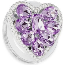 CP120 Kickstand Taşlı Magsafe Stand - Mor