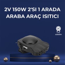 3'ü 1 Arada Araç Içi Isıtıcı Fan | 12V Prizli, Buz Çözücü, Temiz Hava ve Hızlı Isıtma