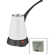Shopwave Beyaz Elektirkli Cezve Türk Kahve Makinesi 5 Fincan - 400ML Hazne Paslanmaz Çelik 360 Derece Dönebilme SCM-2960 (5047)