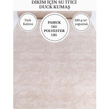 Fabricstown Mermer Efektli Su Itici Duck Kumaş | 220 G/m² | %65 Pamuk %35 Polyester | 180 cm En