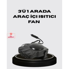 Araç Içi Isıtıcı ve Fan 3’ü 1 Arada 12V Çakmak Girişli ve Hızlı Isınma Özellikli Kozm