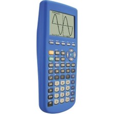 Guerrilla TI83BLUESC Texas Instruments Tı-83 Plus Grafik Hesap Makinesi Için Silikon Kılıf, Mavi