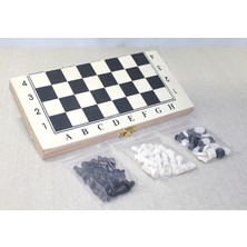 DecoTech Ahşap Kutulu Satranç Tavla Seti Model 3 (55476)