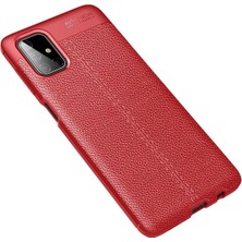 Samsung Galaxy M51 Kılıf Auto Focus Kapak - Kırmızı KOZMIX-969871